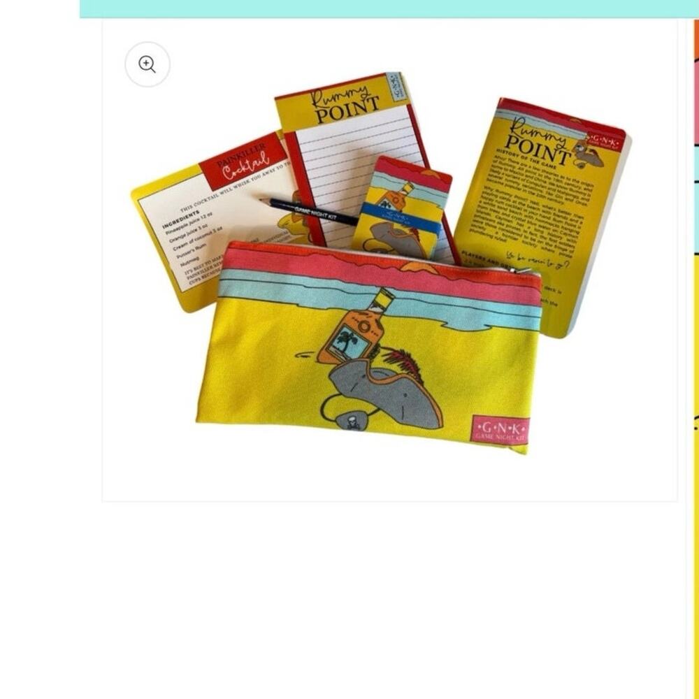 GNK Game Night Kit Rummy Point Pouch NIP